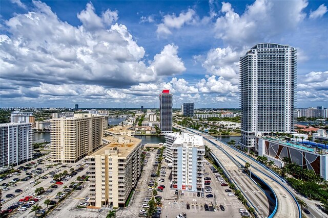 1800 S Ocean Dr Unit 2208, Hallandale Beach, FL 33009 - view of urban area with a large body of water and a notable bridge