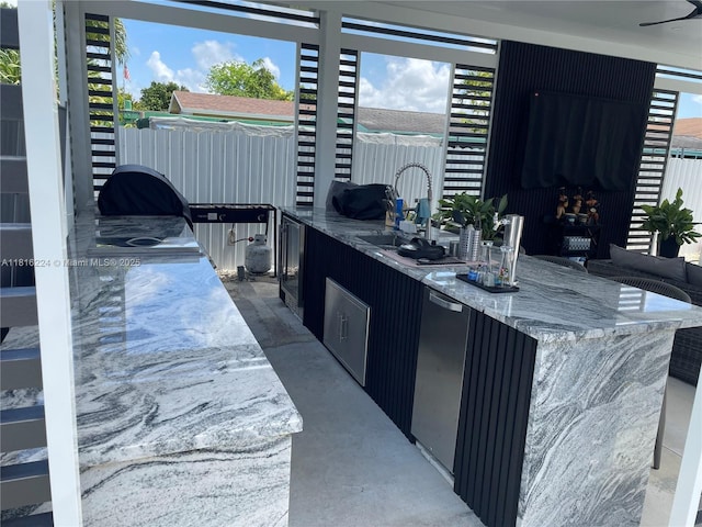 14511 SW 294th St, Homestead, FL 33033 - view of patio / terrace featuring exterior kitchen