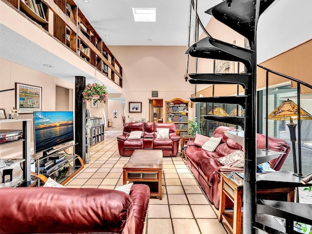 3121 N 52nd Ave, Hollywood, FL 33021 - tiled living room with a towering ceiling