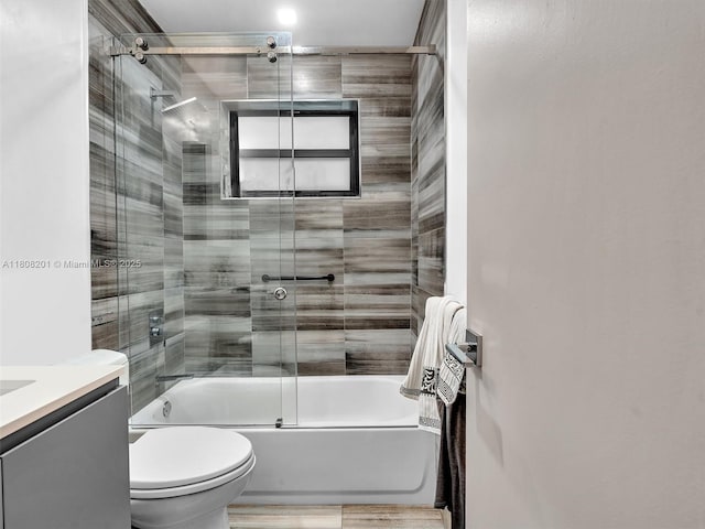 3121 N 52nd Ave, Hollywood, FL 33021 - bathroom with enclosed tub / shower combo, toilet, and vanity