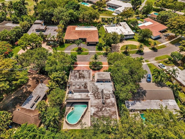 3121 N 52nd Ave, Hollywood, FL 33021 - aerial view of residential area with a pool area