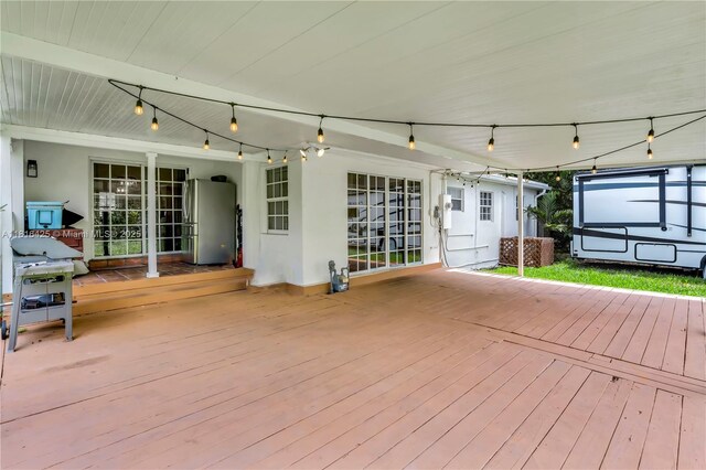 1110 Falcon Ave, Miami Springs, FL 33166 - view of wooden terrace