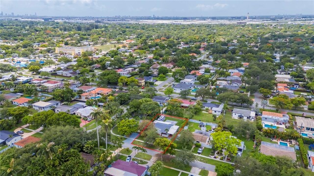 1110 Falcon Ave, Miami Springs, FL 33166 - aerial view of property and surrounding area