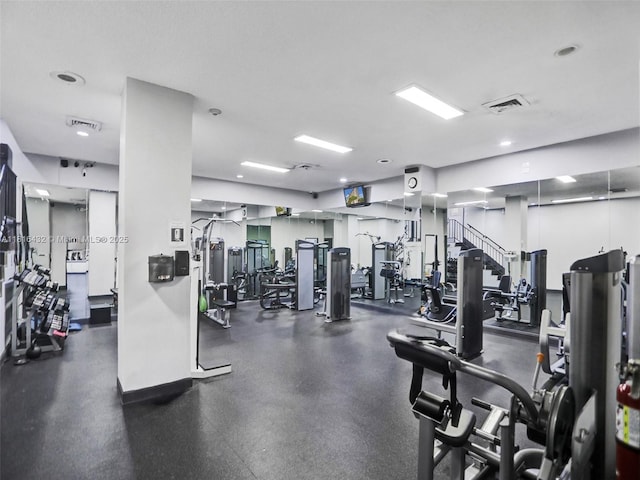 251 174th St Unit 2115, Sunny Isles Beach, FL 33160 - workout area featuring recessed lighting