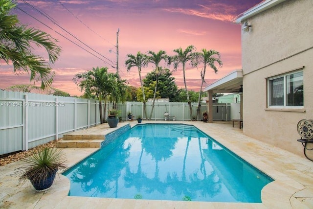 6710 SW 33rd St, Miami, FL 33155 - view of pool with a patio and a fenced backyard