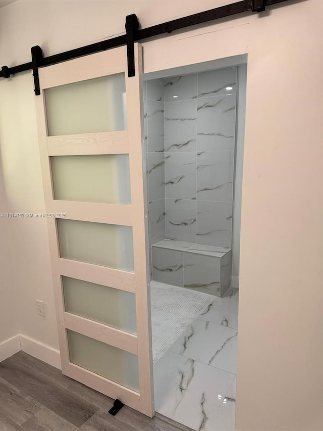 2160 NW 30th St, Miami, FL 33142 - full bath with marble finish flooring and a marble finish shower