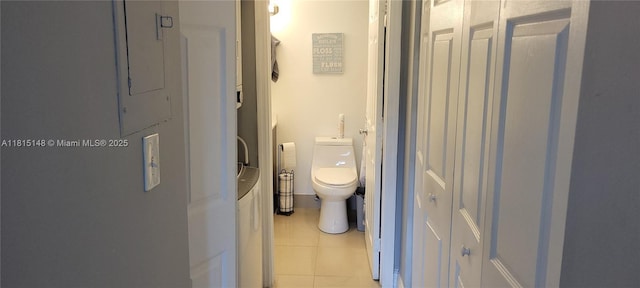 5773 Washington St Unit J2, Hollywood, FL 33023 - bathroom with toilet and tile patterned flooring