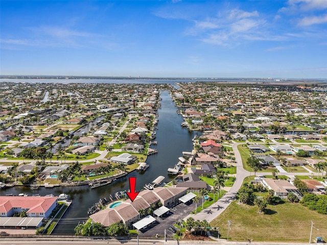 4803 SW Santa Barbara Ct Unit 5, Cape Coral, FL 33914 - aerial view of residential area with a nearby body of water