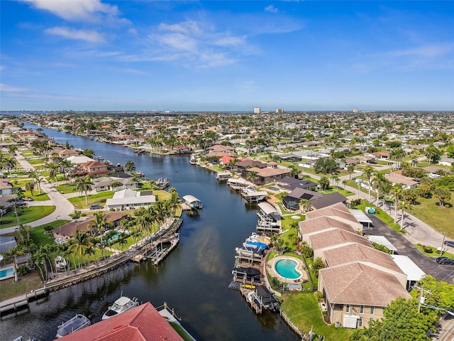 4803 SW Santa Barbara Ct Unit 5, Cape Coral, FL 33914 - aerial perspective of suburban area with a large body of water