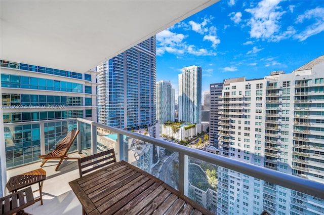 1155 Brickell Bay Dr Unit 3002, Miami, FL 33131 - balcony featuring a view of city
