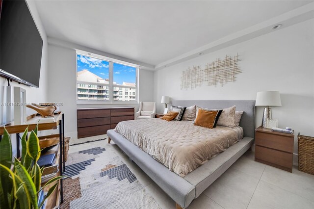 1155 Brickell Bay Dr Unit 3002, Miami, FL 33131 - bedroom with light tile patterned flooring