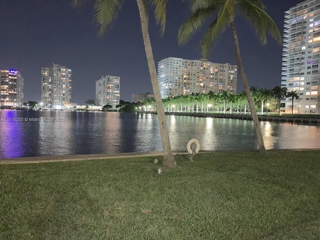 18151 NE 31st Ct Unit 205, Aventura, FL 33160 - water view featuring a view of city lights