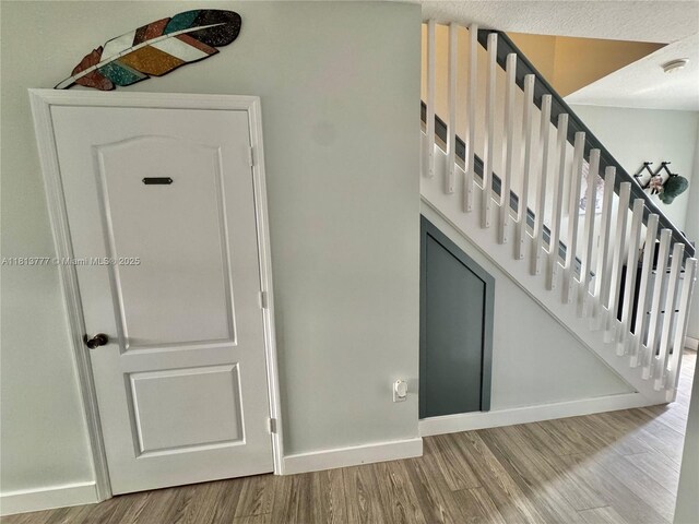 120 SW 109th Ave Unit 3, Sweetwater, FL 33174 - staircase with wood finished floors and baseboards