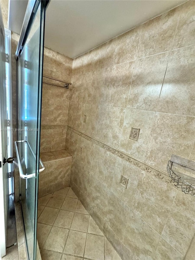 120 SW 109th Ave Unit 3, Sweetwater, FL 33174 - bathroom with a stall shower and tile patterned floors