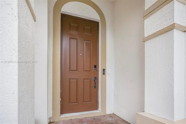 628 SE 37th Pl, Homestead, FL 33033 - property entrance with stucco siding