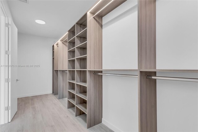 3122 Carter St, Miami, FL 33133 - walk in closet featuring light wood-style flooring