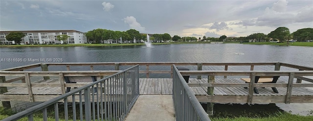 1401 SW 134th Way Unit 412C, Pembroke Pines, FL 33027 - dock with a water view
