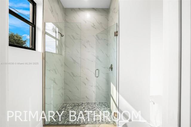 4308 3rd St SW, Lehigh Acres, FL 33976 - bathroom with a marble finish shower