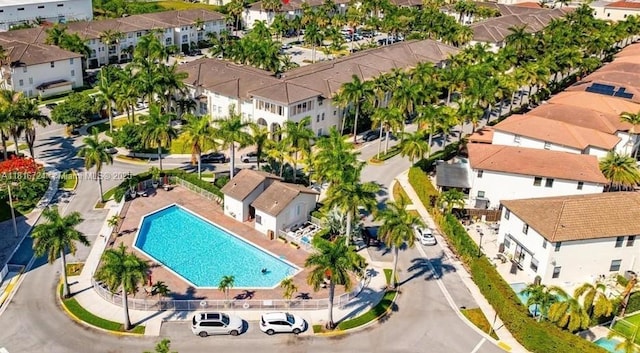 11603 NW 89th St Unit 214, Doral, FL 33178 - aerial view of residential area with a pool