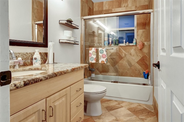 4760 SW 57th Ave, Davie, FL 33314 - bathroom with vanity, toilet, and shower / bath combination with glass door