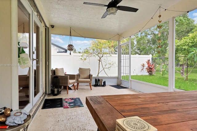 4760 SW 57th Ave, Davie, FL 33314 - sunroom with ceiling fan and plenty of natural light