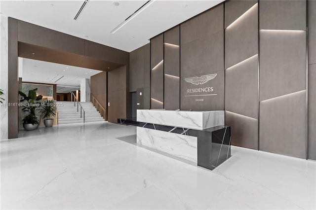 300 Biscayne Blvd Way Unit 3506, Miami, FL 33131 - community lobby with stairway
