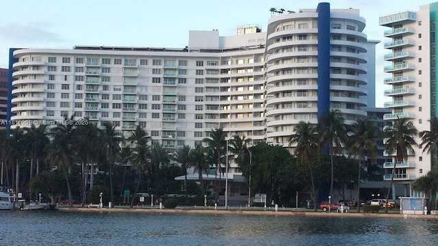 5161 Collins Ave Unit 216, Miami Beach, FL 33140 - view of apartment building / complex with a water view