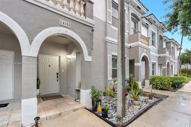 14063 SW 49th Ct Unit 4, Miramar, FL 33027 - property entrance with stucco siding
