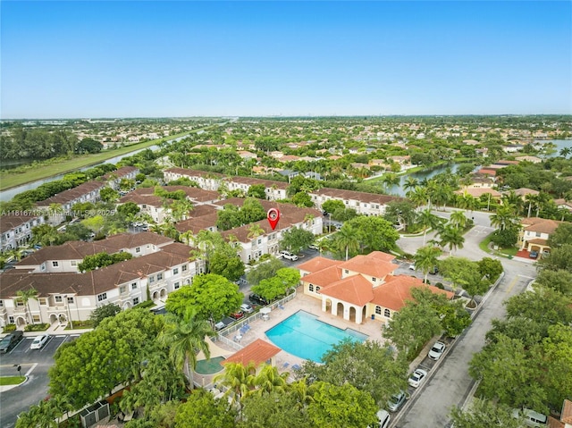 14063 SW 49th Ct Unit 4, Miramar, FL 33027 - aerial view of a large body of water and a pool area
