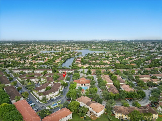 14063 SW 49th Ct Unit 4, Miramar, FL 33027 - aerial overview of property's location featuring a nearby body of water and nearby suburban area