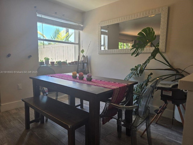 4560 SW 68th Ct Cir Unit 61-9, Miami, FL 33155 - dining area featuring wood finished floors and baseboards