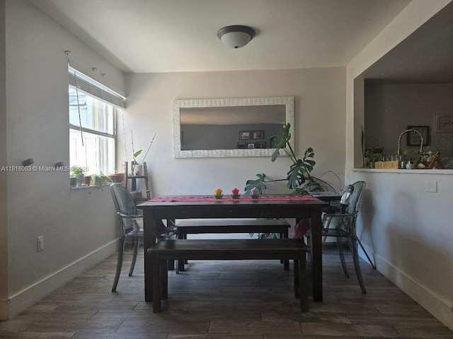 4560 SW 68th Ct Cir Unit 61-9, Miami, FL 33155 - dining space with baseboards and wood finished floors