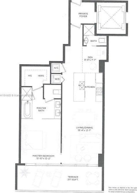 3131 NE 7th Ave Unit 1702, Miami, FL 33137 - room layout