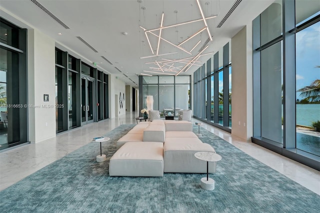 3131 NE 7th Ave Unit 1702, Miami, FL 33137 - community lobby with expansive windows
