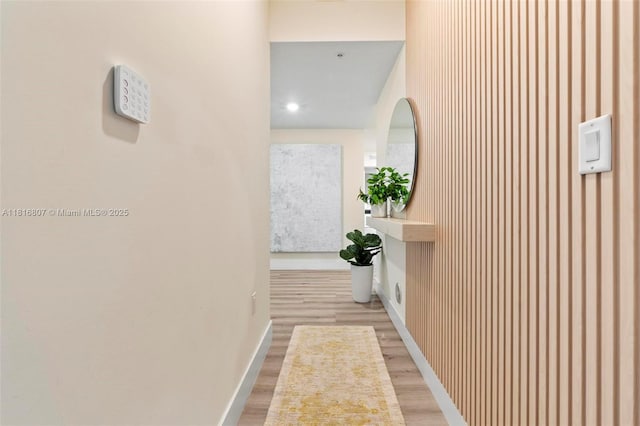 8001 NW 41st St Unit F-107, Doral, FL 33166 - hall with baseboards and light wood-style flooring
