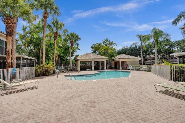 2388 NW 97th Way, Pembroke Pines, FL 33024 - community pool featuring a patio and a gazebo