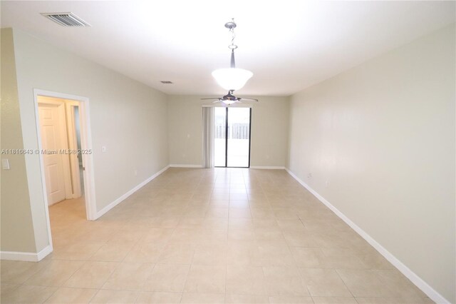 9120 SW 227th Ter, Cutler Bay, FL 33190 - unfurnished room with a ceiling fan and light tile patterned floors