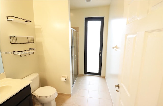 9120 SW 227th Ter, Cutler Bay, FL 33190 - bathroom with vanity, a shower stall, and tile patterned floors