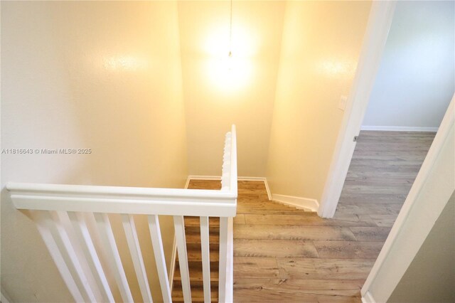 9120 SW 227th Ter, Cutler Bay, FL 33190 - staircase with wood finished floors