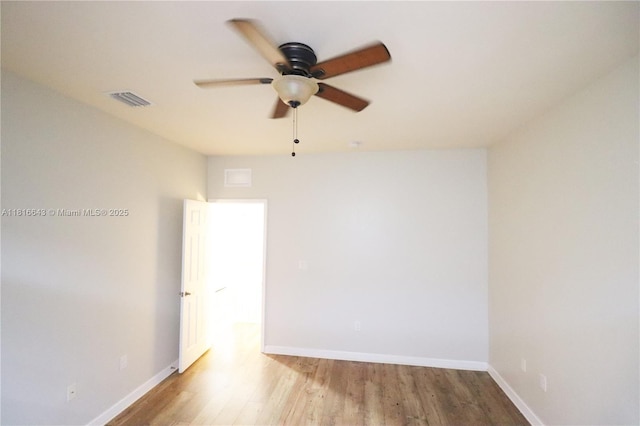 9120 SW 227th Ter, Cutler Bay, FL 33190 - unfurnished room featuring ceiling fan and wood finished floors