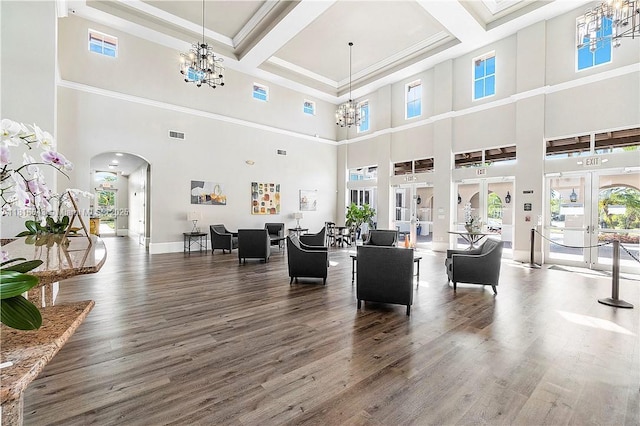 9120 SW 227th Ter, Cutler Bay, FL 33190 - common area with a high ceiling and crown molding
