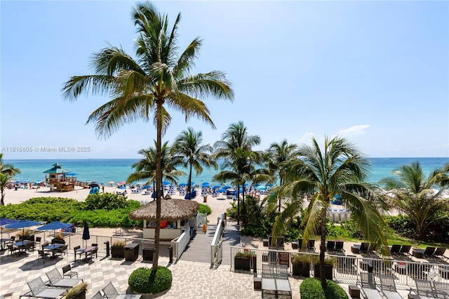 17375 Collins Ave Unit 1908, Sunny Isles Beach, FL 33160 - water view featuring a gazebo