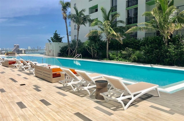 488 NE 18th St Unit 3911, Miami, FL 33132 - community pool featuring a view of city