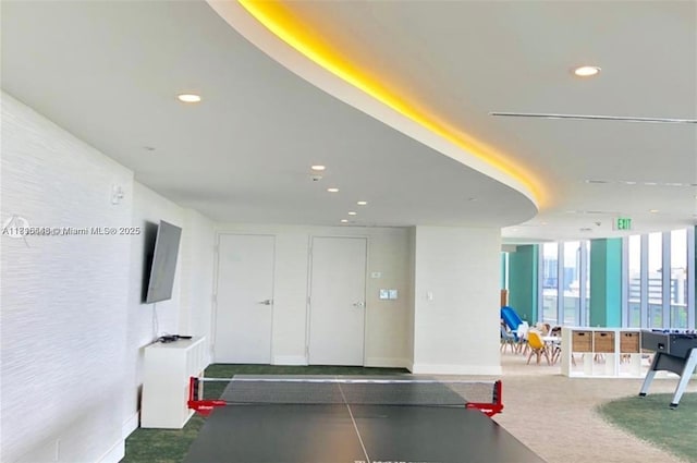 488 NE 18th St Unit 3911, Miami, FL 33132 - recreation room featuring recessed lighting