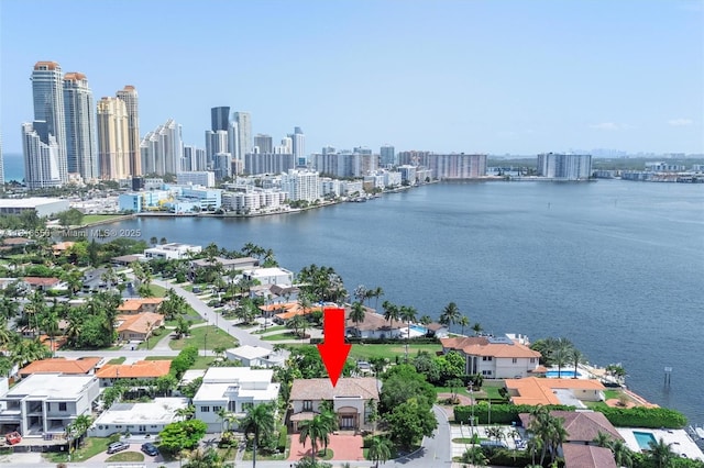 18825 N Bay Rd, Sunny Isles Beach, FL 33160 - aerial view of city skyline and a large body of water