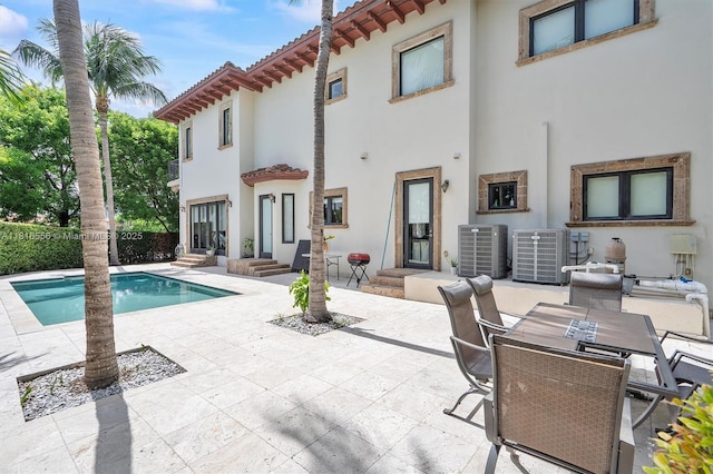 18825 N Bay Rd, Sunny Isles Beach, FL 33160 - view of pool featuring central AC, a patio area, and entry steps