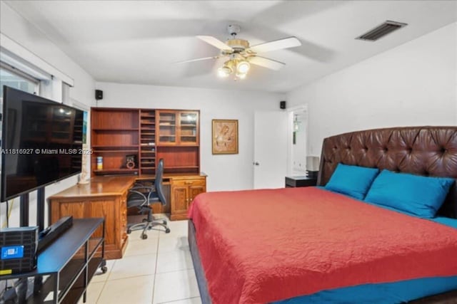 400 NW 41st Ave, Coconut Creek, FL 33066 - bedroom with an office area and light tile patterned flooring
