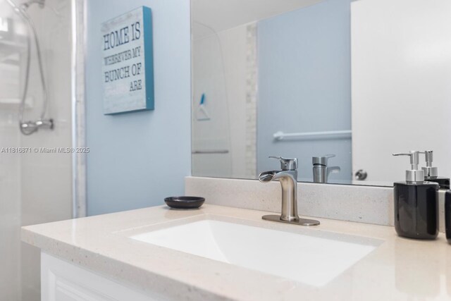 3725 S Ocean Dr Unit 1224, Hollywood, FL 33019 - full bathroom featuring vanity and a shower