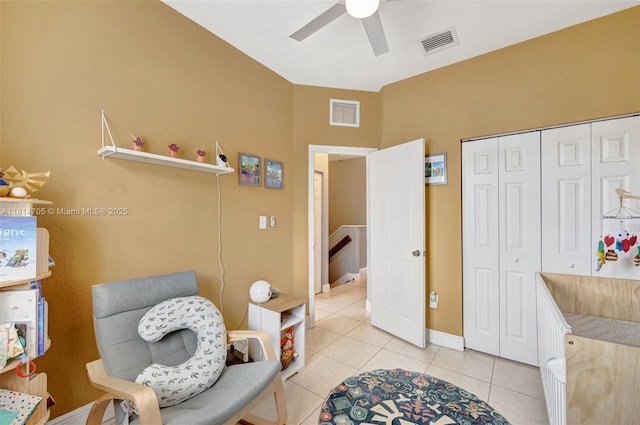 14521 SW 29th Ter Unit 14521, Miami, FL 33175 - bathroom featuring ceiling fan and tile patterned floors