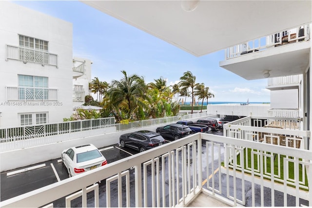 401 Ocean Dr Unit 221, Miami Beach, FL 33139 - balcony featuring a water view
